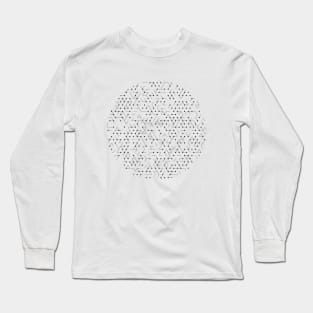 Geometric Exploration III - Artificial Life (inverted colors) Long Sleeve T-Shirt